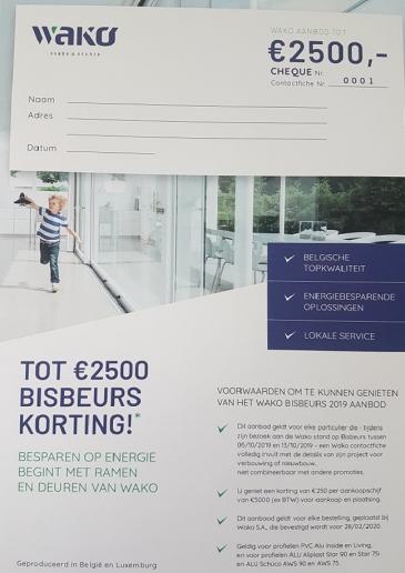 Wako biedt u tot 2.500 euro op uw bestelling